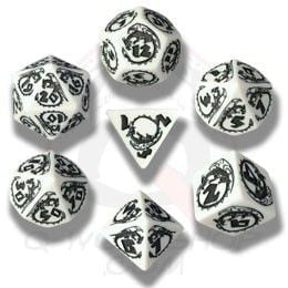 Set of Dragon Dice White / Black