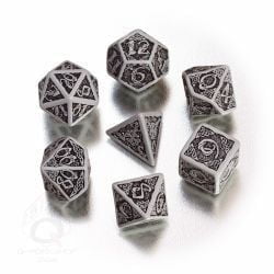 Set of Celtic 3D Dice Gray/ Black