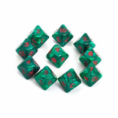 Set de 10 Dados D10 con ANKH