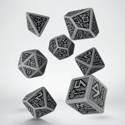 Set of Dwarven Dice Grey / Black