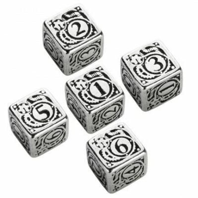 Metal Steampunk 5D6 Dice