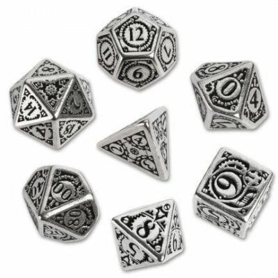 Metal Steampunk Dice Set