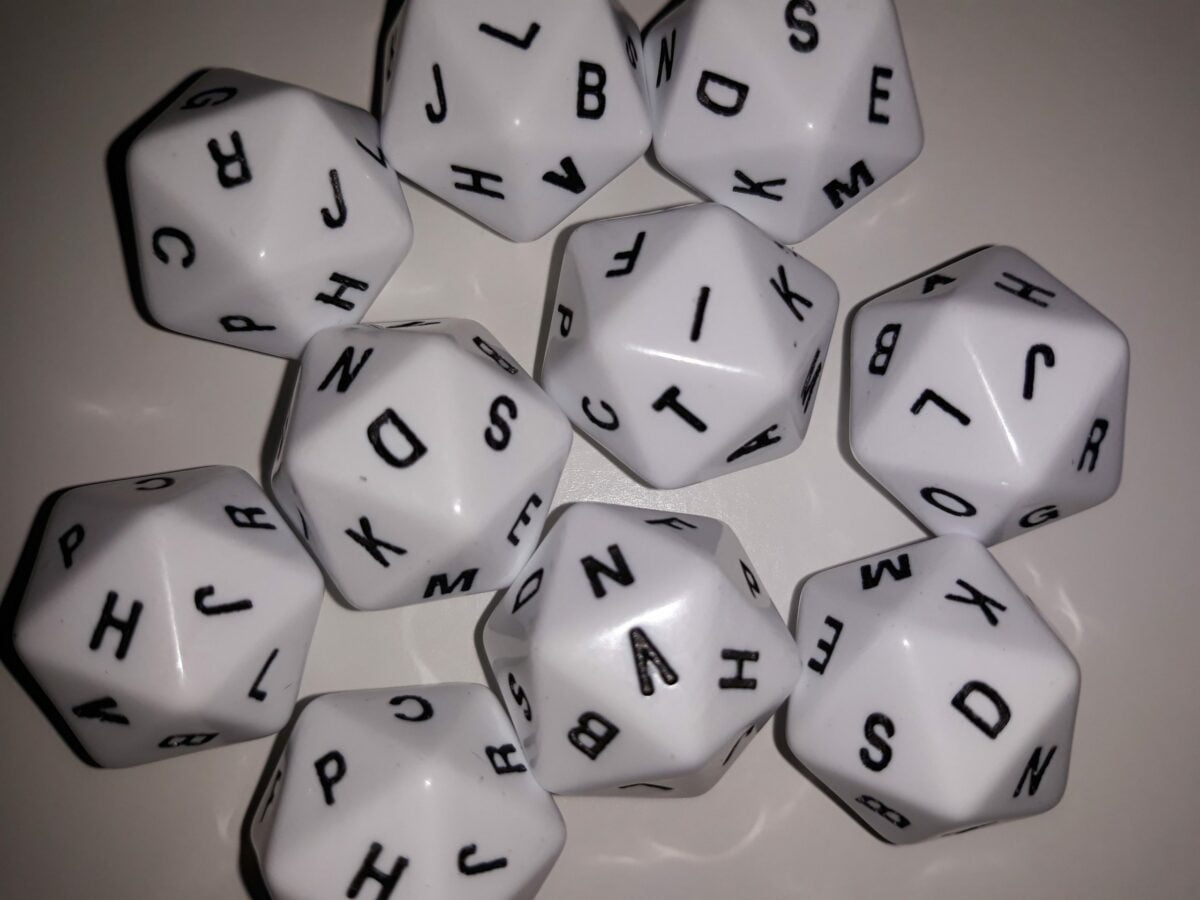 D20 con Letras