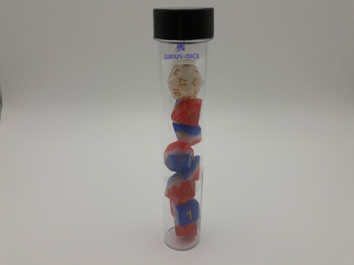 Red, White, Blue Semi-Transparent Poly Set