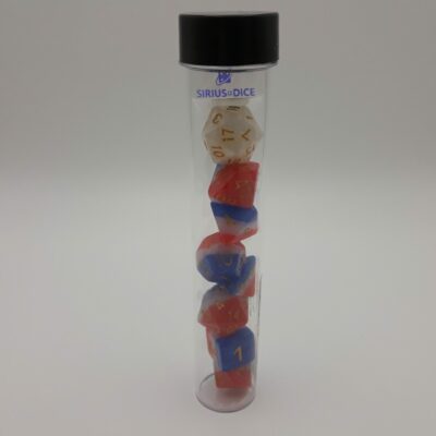 Red, White, Blue Semi-Transparent Poly Set