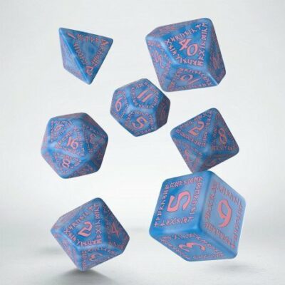 Runic Glacier & pink Dice Set (7)