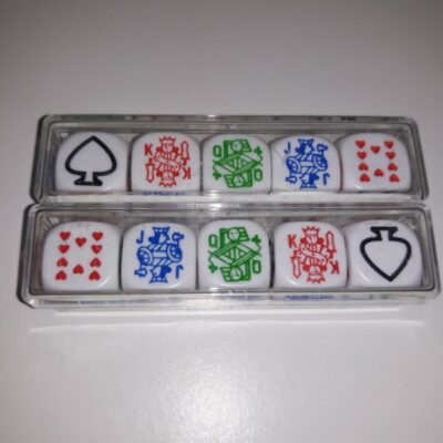 Set de 5 Dados de Poker Inglés