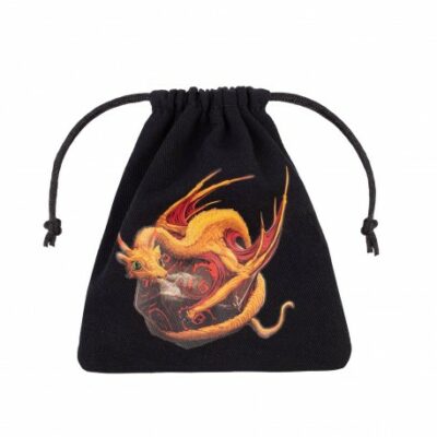 Dragon Black & adorable Dice Bag