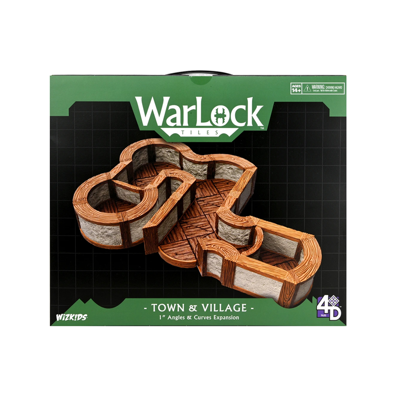 WarLock Tiles: Towns & Village Tiles Expansion: One Inch Angles & Curves