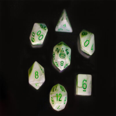 Set 7 dados Lord of D20 Verde