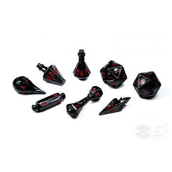 PolyHero Wizard 8 Dice Set Shadow