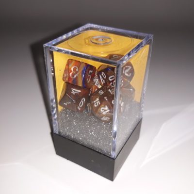 Lustrous Mini- Polyhedral Gold/silver 7-Die set