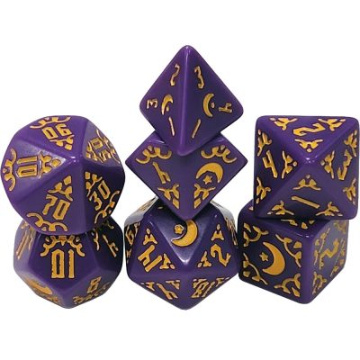 Book of Ebon Tides 7 Dice Set