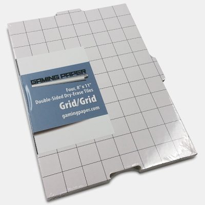 Gaming Paper Clear Tiles: 1" Grid Pattern