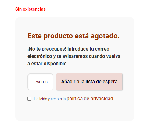 Nueva «Waitlist» Lista de Espera